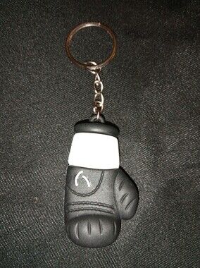 Everlast Black and White Mini Boxing Glove Keychain Phone Charm